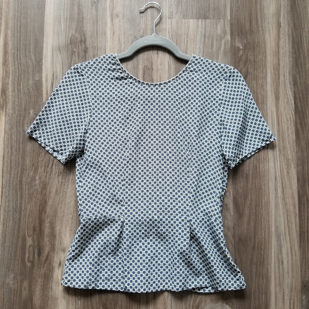 Stella McCartney Silk peplum blouse open back